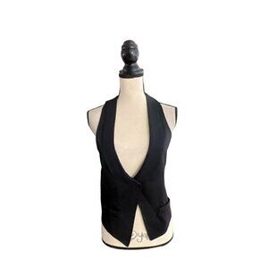 Emporio Armani black classic vest size 42